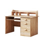 Computer Desk Office Study Desks Table Shelf Drawer - Pine