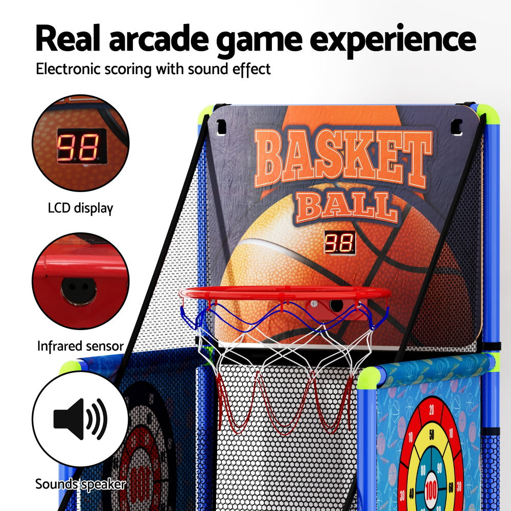 Basketball Game Kids Basketball Hoop Shot Electronic Scorer 3 Games Toy