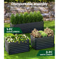 Garden Bed 240x80x77cm Planter Box Raised Container Galvanised Herb