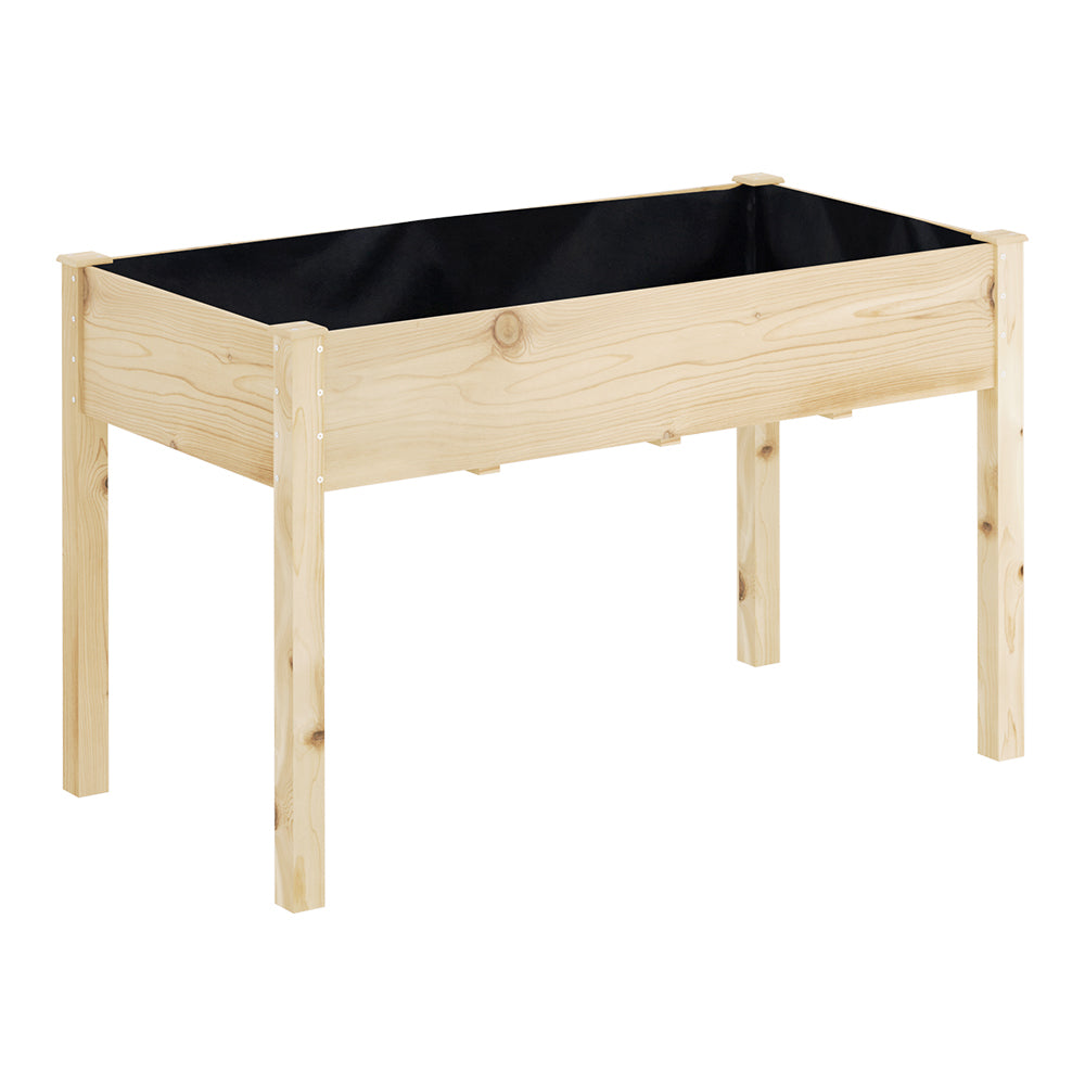 Garden Bed Elevated 120x60x80cm Wooden Planter Box Raised Container