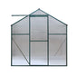 Greenhouse 2.52x1.9x1.83M Aluminium Polycarbonate Green House Garden Shed