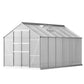 Greenhouse Aluminium Polycarbonate Green House Garden Shed 3x2.5M