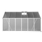 Greenhouse Aluminium Green House Garden Shed Polycarbonate 3.6x2.5M