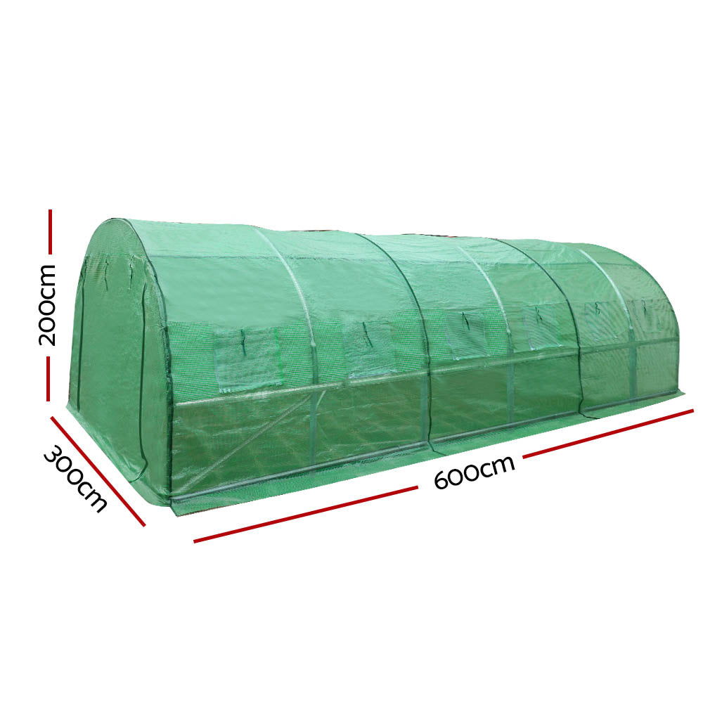 Greenhouse 6Mx3m Garden Shed Green House Storage Tunnel Plant Grow