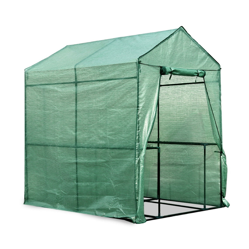 Greenhouse Garden Shed Green House 1.9x1.2m Storage Plant Lawn