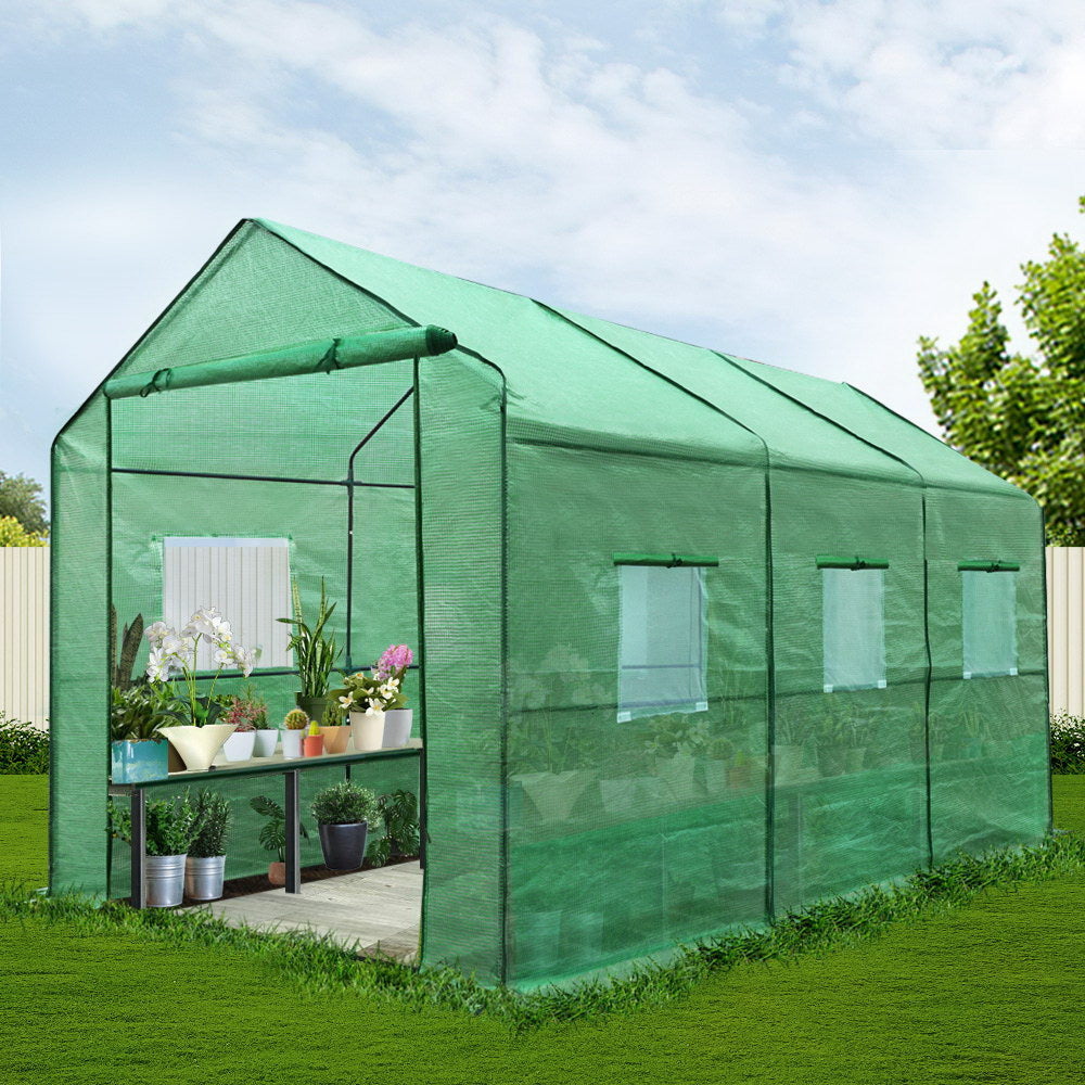 Greenhouse Garden Shed Green House 3.5x2x2m Greenhouses Storage Lawn