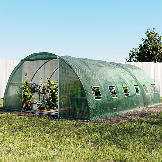 Greenhouse 6x4x2M Walk in Green House Tunnel Plant Garden Shed Dome