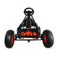 Kids Pedal Go Kart Car Ride On Toys Rubber Tyre Racing Bike Adjustable Seat - Black