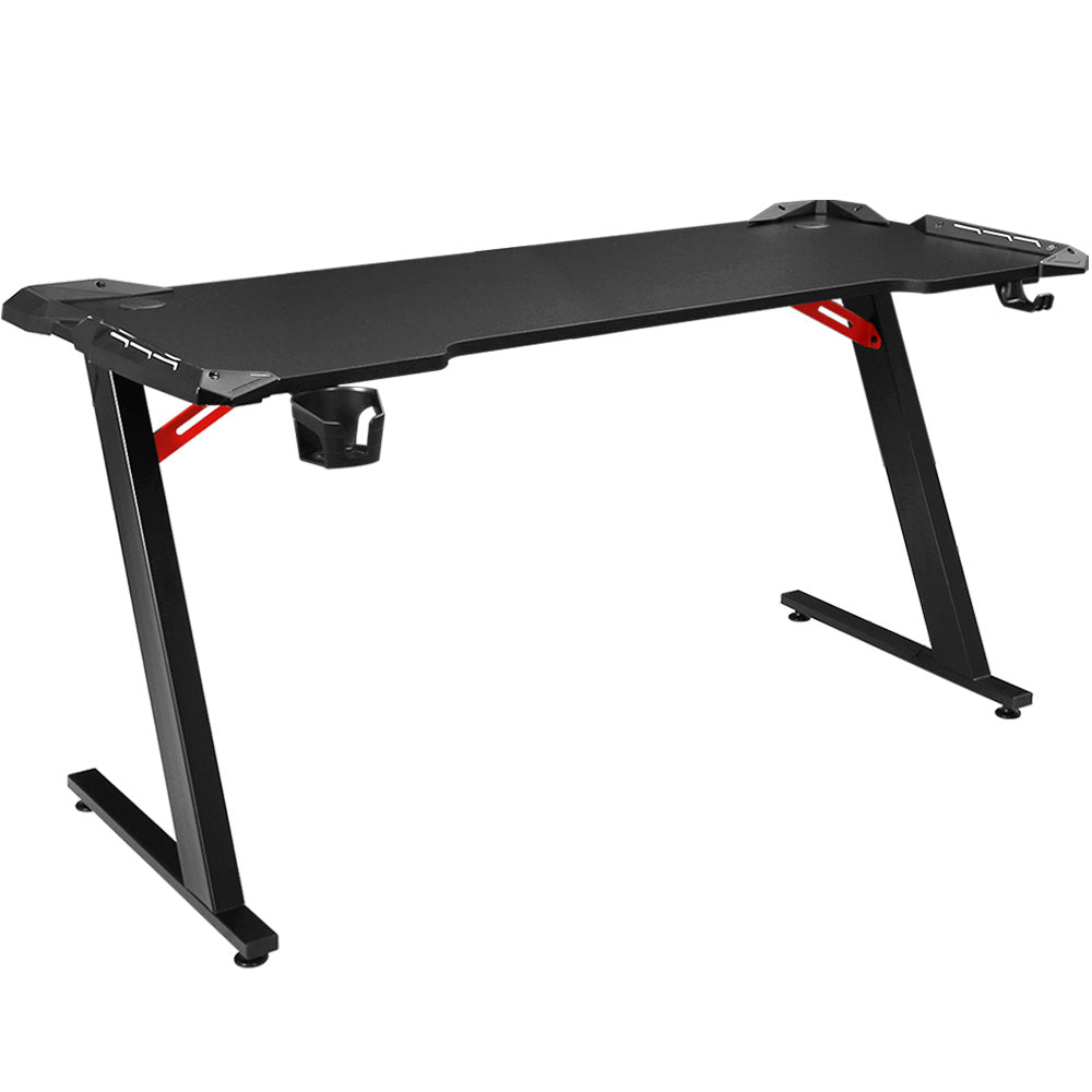 Artiss Gaming Desk Computer Desks LED Light 140cm