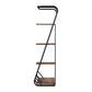 Clothes Rack Wardrobe Coat Stand 4-Tier - Walnut