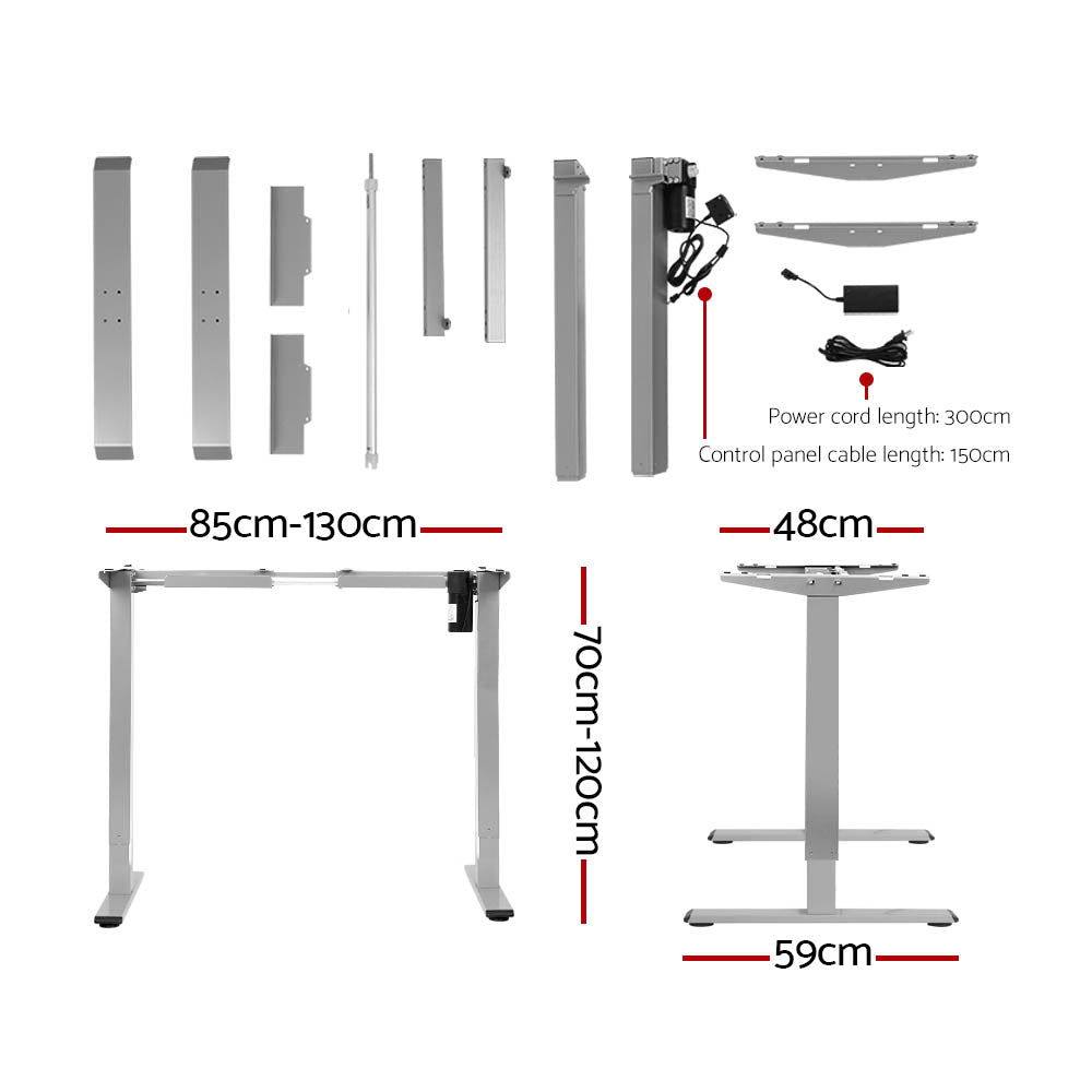 Artiss Standing Desk Motorised 120cm Black