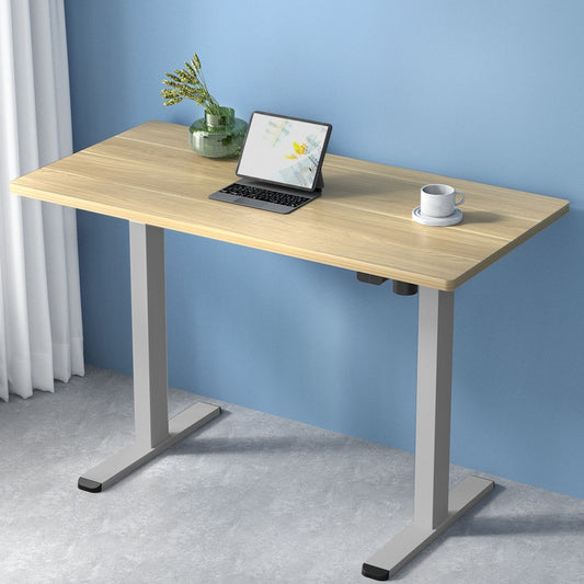 Artiss Standing Desk Motorised 140cm White Oak