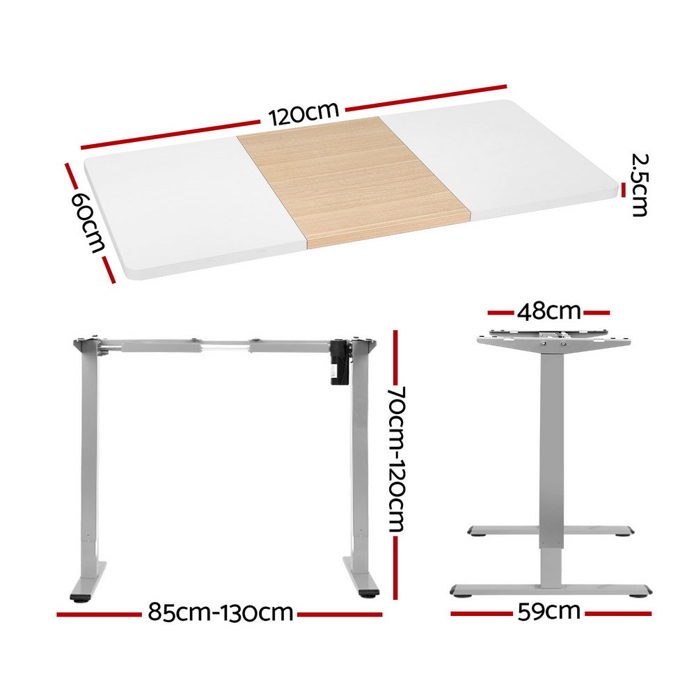 Artiss Standing Desk Electric Sit Stand Desks 120cm