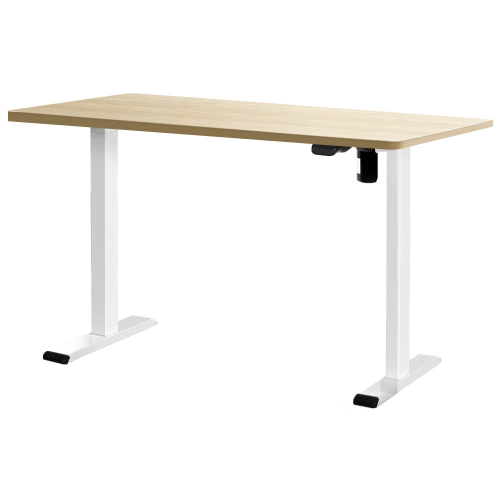 Artiss Standing Desk Motorised Sit Stand Desks White Oak 120cm