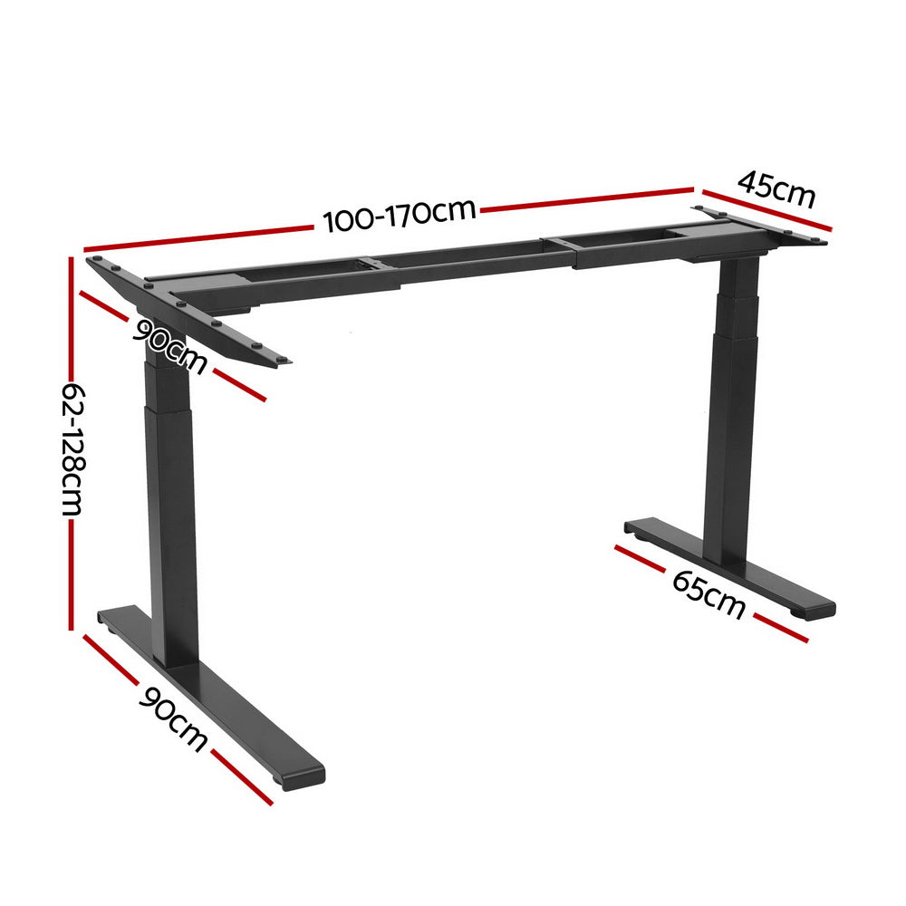 Artiss Standing Desk Frame Only L-Shape Motorised