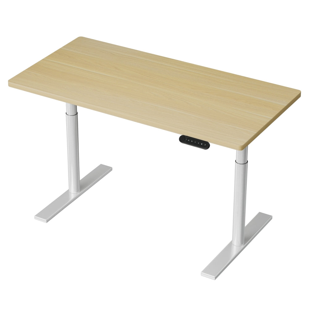 Artiss Standing Desk Motorised Electric Dual Motor 120cm White Oak