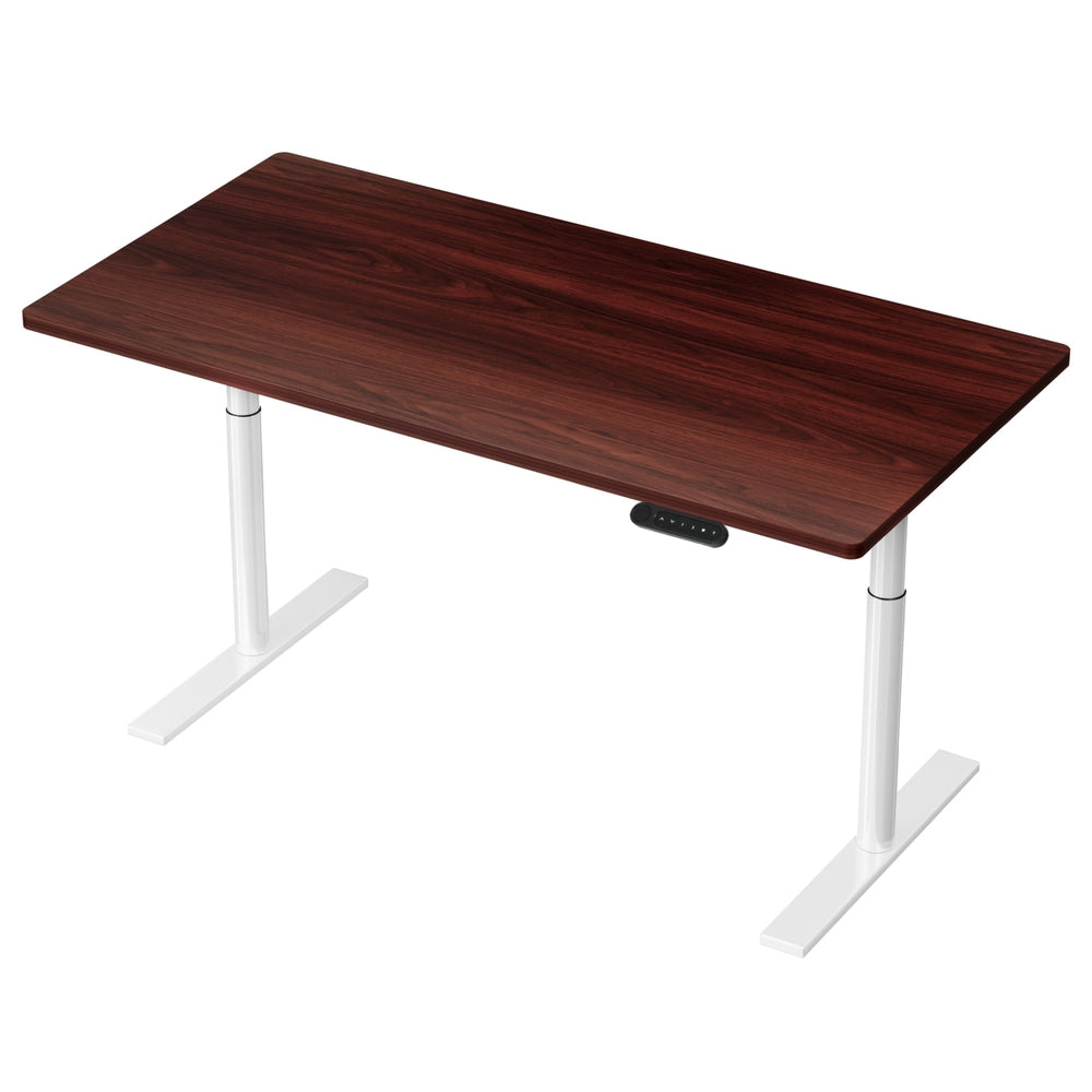 Artiss Standing Desk Motorised Electric Dual Motor 140cm Walnut