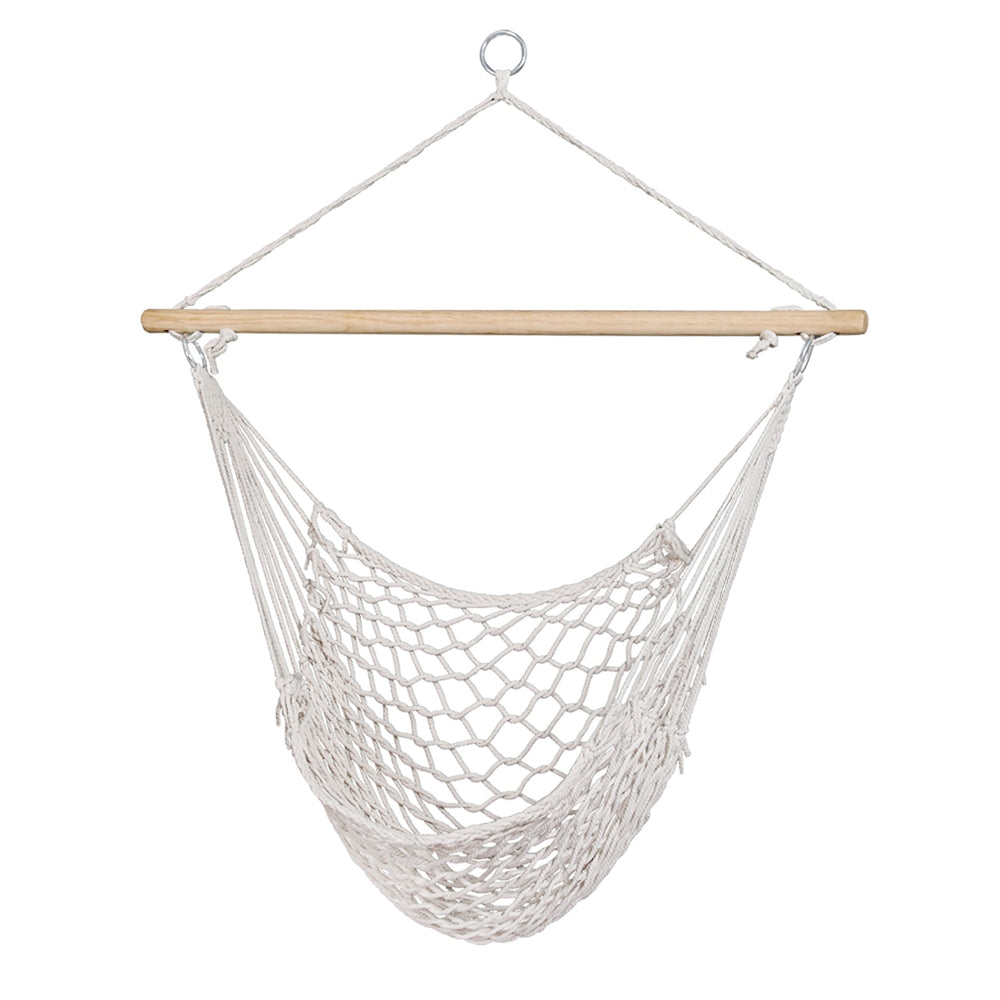 Hammock Chair Outdoor Hanging Camping Mesh Indoor - Cream