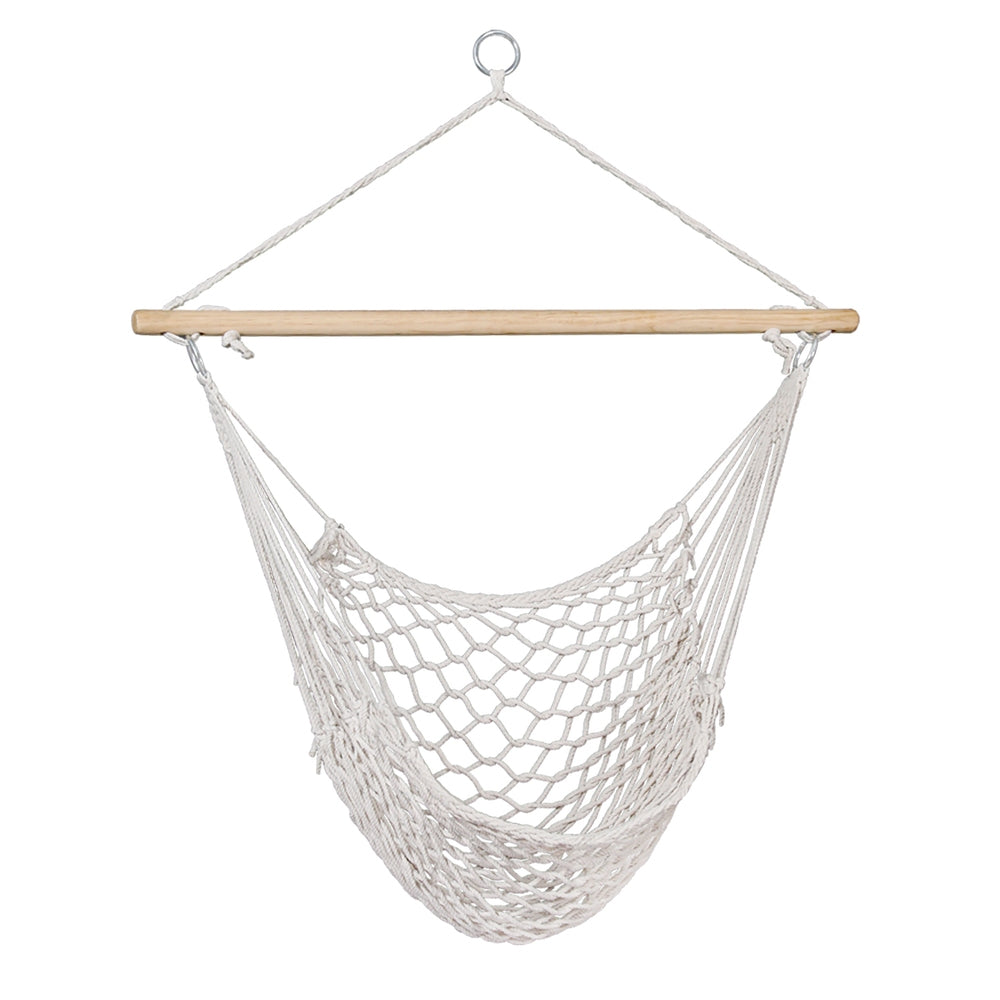 Hammock Chair Outdoor Hanging Camping Mesh Indoor - Cream