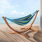 Hammock Bed Outdoor Camping Timber Hammock Wooden Stand