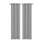 Set of 2 132x213cm Blockout Curtains Panels 3 Layers - Grey