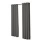 Set of 2 132x213cm Blockout Curtains Panels 3 Layers - Charcoal