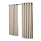 Set of 2 240x230cm Blockout Curtains Panels 3 Layers - Beige