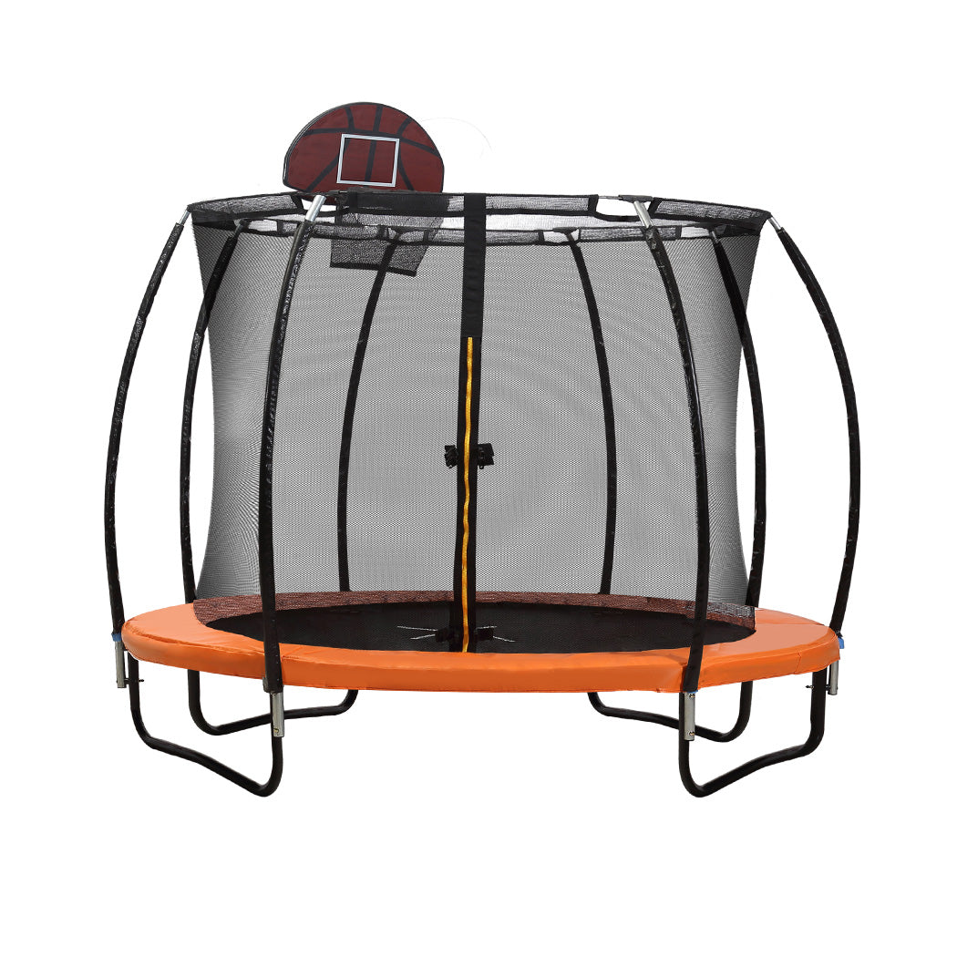 Carly 14FT Kids Trampoline Round - Orange