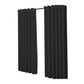 Set of 2 240x230cm Blockout Curtains Panels 3 Layers - Black