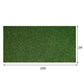 100sqm Artificial Grass 17mm Lawn Flooring Outdoor Synthetic Turf Plastic Plant Lawn - Olive Green