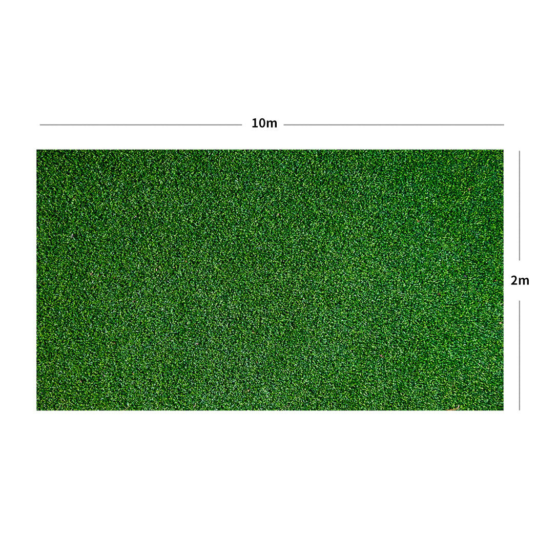 20sqm Artificial Grass 40mm Turf Plastic Plant Fake Lawn Flooring - Tri-Colour Green