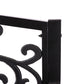 Calyx Garden Bench Seat Patio Cast Iron Benches Seats Lounge Chair - Black