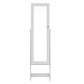 Jewellery Cabinet Mirror Free Standing - White