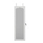 Jewellery Cabinet LED Mirror Lockable - White