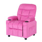 Pippa Kids Recliner Chair Velvet Sofa Lounge Couch Children Chairs Armchair - Pink