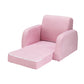 Phineas Kids Convertible Armchair Kids Sofa Children Flip Open Couch Lounger Armchair Soft - Pink