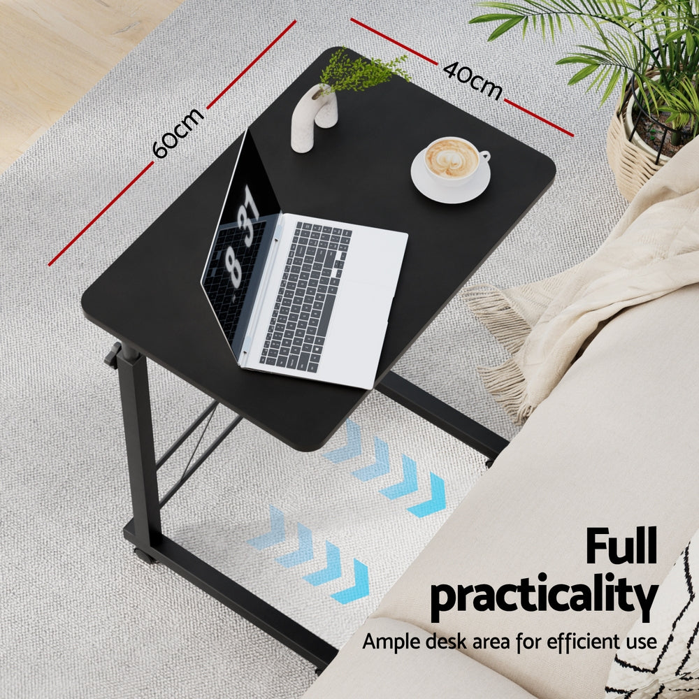 Artiss Laptop Desk Table Adjustable 60cm Black