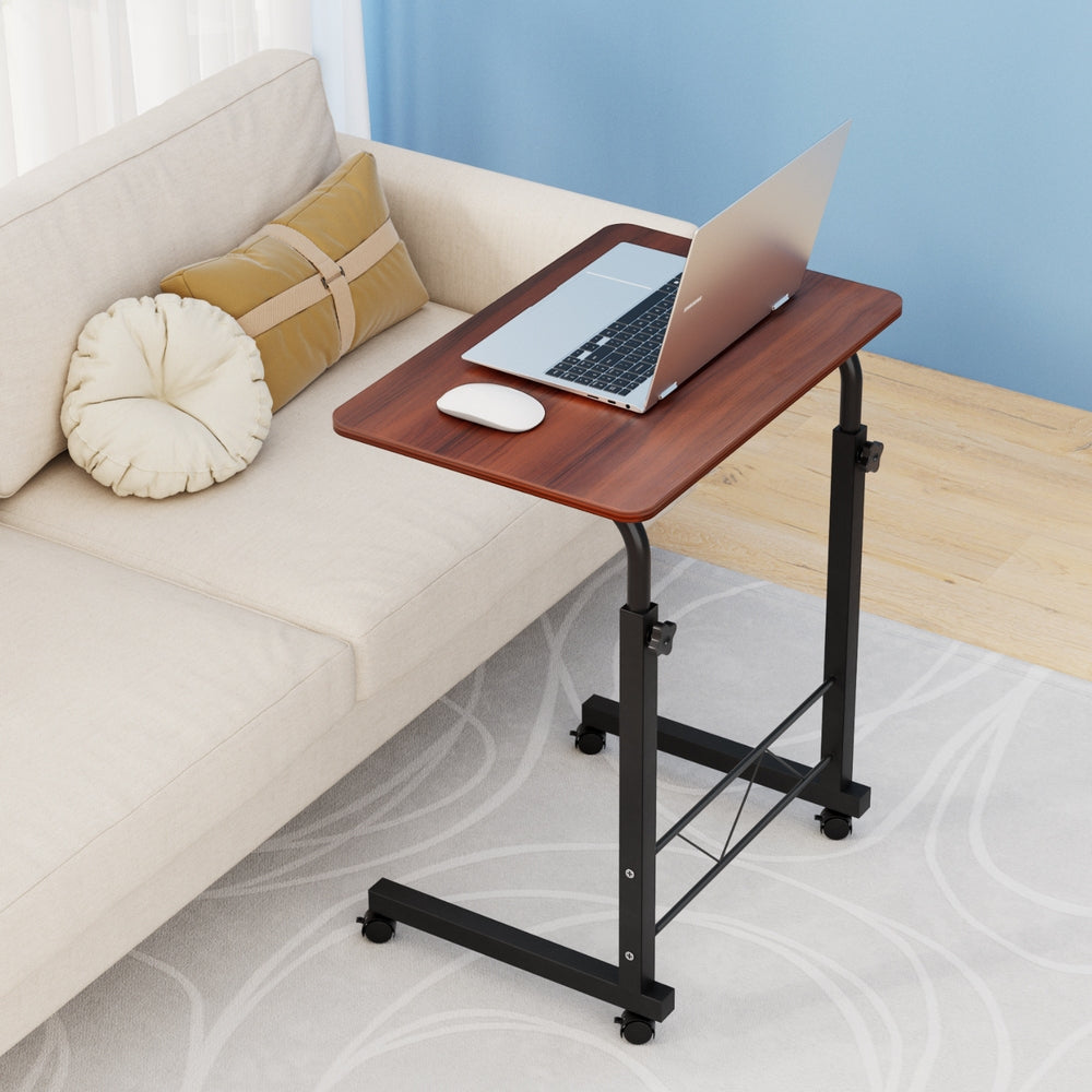 Artiss Laptop Desk Table Adjustable 60cm Dark Wood