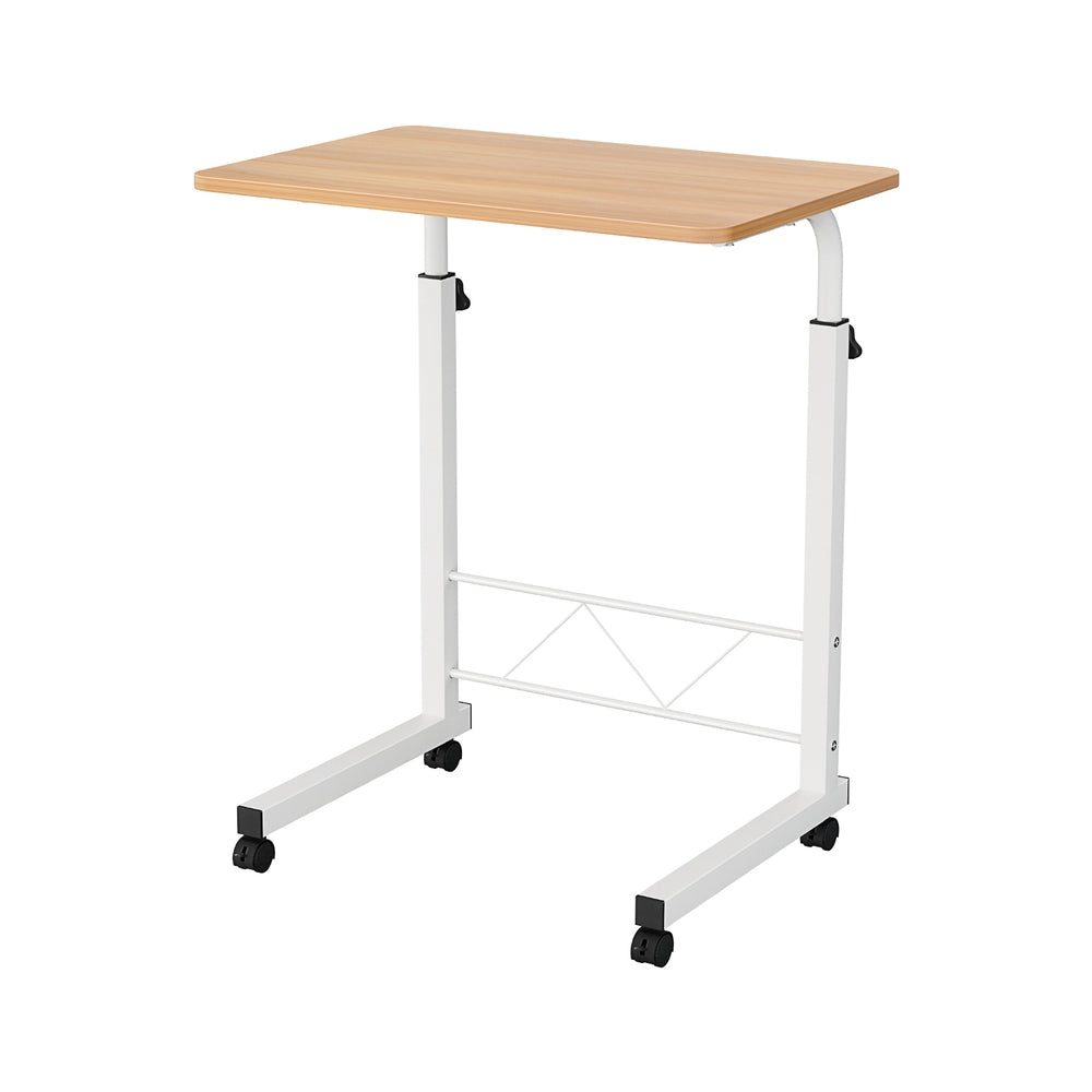 Artiss Laptop Desk Table Adjustable 60cm Light Wood