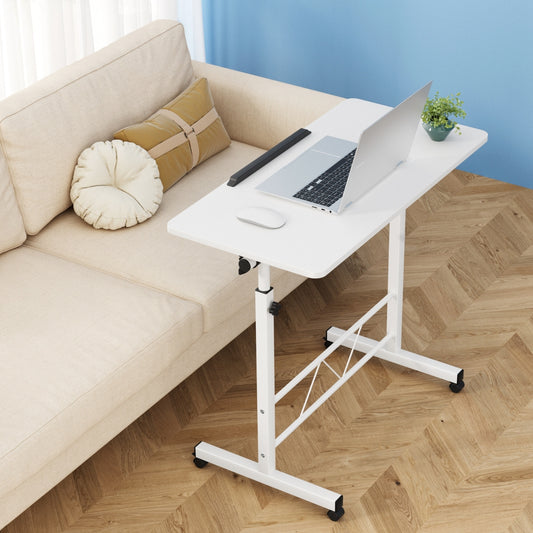 Artiss Laptop Desk Table Adjustable 80cm White