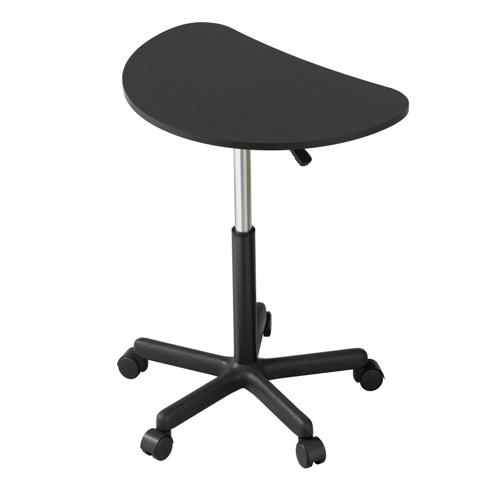 Artiss Laptop Desk Portable Height Adjustable Table Caster Wheels 60cm Black