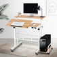 Artiss Laptop Desk Table Adjustable Light Wood 80cm