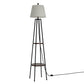 Floor Lamp 2 Tier Shelf Storage LED Light Stand Home Living Room Upright