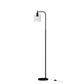 Floor Lamp Light Stand Modern Home Living Room Office Reading Glass Shade - Black