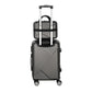 Set of 2 Luggage 12" 20" Trolley Travel Suitcase Storage Carry On TSA Lock - Dark Grey