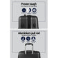 Set of 3 Luggage Trolley Set Suitcase Travel TSA Hard Case Black