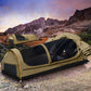 Mountview Swag Camping Swags Canvas Dome Tent Hiking Mattress Khaki - King Single