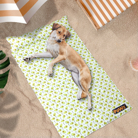 LARGE Dog Beds Pet Cooling Mat Gel Non-Toxic - Yellow