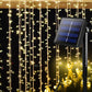 25M 200 LED Bulbs String Solar Powered Fairy Lights Christmas Decor - Warm White