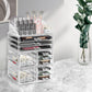 10 Drawers Clear Acrylic Boxes Cosmetic Makeup Organizer Jewellery Storage Box